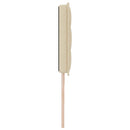 LED sengegavl med LED-lysstrimler Creme 180 cm Stof