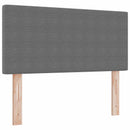 LED sengegavl med LED-lysstrimler Lysegrå 80 cm Velourstof