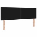 LED sengegavl med LED-lysstrimler Mørkegrå 144 cm Velourstof