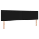 LED sengegavl med LED-lysstrimler Lysegrå 180 cm Velourstof