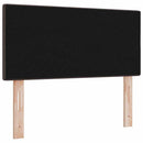 LED sengegavl med LED-lysstrimler Mørk Brun 80 cm Stof
