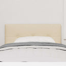 LED sengegavl med LED-lysstrimler Creme 80 cm Stof