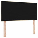 LED sengegavl med LED-lysstrimler Creme 80 cm Stof