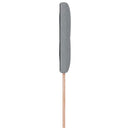 LED sengegavl med LED-lysstrimler Lysegrå 90 cm Stof
