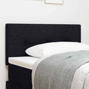 LED sengegavl med LED-lysstrimler Sort 100 cm Stof