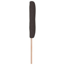 LED sengegavl med LED-lysstrimler Mørk Brun 144 cm Stof