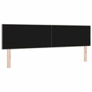 LED sengegavl med LED-lysstrimler Gråbrun 180 cm Stof