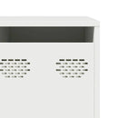 tv-bord 202x39x43,5 cm koldvalset stål hvid