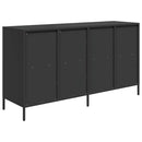 skænk 135x39x73,5 cm koldvalset stål sort