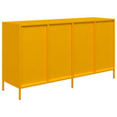 skab 135x39x73,5 cm koldvalset stål sennepsgul
