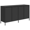 skænk 135x39x73,5 cm koldvalset stål sort