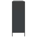 skænk 135x39x103,5 cm koldvalset stål sort