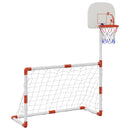 fodbold- og basketballsæt til børn 98x50x70 cm med bolde