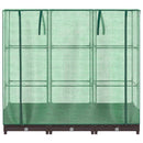 højbed med drivhusovertræk 120x40x123 cm rattan-look