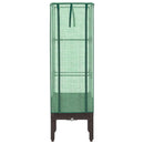 højbed med drivhusovertræk 40x40x140 cm rattan-look