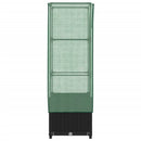 højbed med drivhusovertræk 40x40x139 cm rattan-look