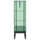 højbed med drivhusovertræk 40x40x140 cm rattan-look