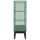 højbed med drivhusovertræk 80x40x140 cm rattan-look