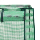 højbed med drivhusovertræk 80x40x140 cm rattan-look