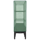 højbed med drivhusovertræk 160x40x140 cm rattan-look