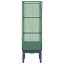 højbed med drivhusovertræk 40x40x140 cm rattan-look