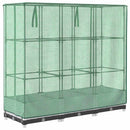højbed med drivhusovertræk 120x40x123 cm rattan-look