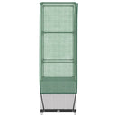 højbed med drivhusovertræk 40x40x139 cm rattan-look