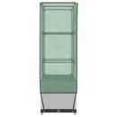højbed med drivhusovertræk 80x40x138 cm rattan-look