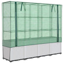 højbed med drivhusovertræk 160x40x153 cm rattan-look