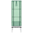 højbed med drivhusovertræk 40x40x140 cm rattan-look