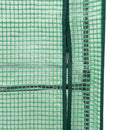 højbed med drivhusovertræk 80x40x140 cm rattan-look