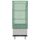 højbed med overtræk og hjul 80x50x182 cm rattan-look