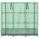 højbed med drivhusovertræk 120x40x123 cm rattan-look