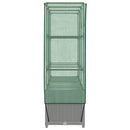 højbed med drivhusovertræk 120x40x138 cm rattan-look