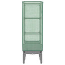 højbed med drivhusovertræk 80x40x140 cm rattan-look