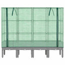 højbed med drivhusovertræk 160x40x140 cm rattan-look