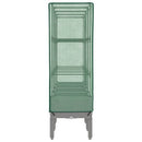 højbed med drivhusovertræk 160x40x140 cm rattan-look