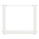 sofabordsben U-formet 2 stk. hvid 30x(30-31) cm stål