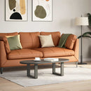 sofabordsben U-formet 2 stk. antracit 30x(30-31) cm stål
