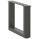 sofabordsben U-formet 2 stk. antracit 30x(30-31) cm stål