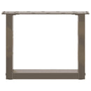sofabordsben U-formet 2 stk. naturstål 40x(30-31) cm stål