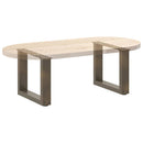sofabordsben U-formet 2 stk. naturstål 40x(30-31) cm stål