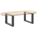 sofabordsben U-formet 2 stk. antracit 50x(30-31) cm stål