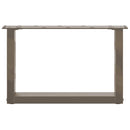 sofabordsben U-formet 2 stk. naturstål 50x(30-31) cm stål
