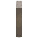 sofabordsben U-formet 2 stk. naturstål 50x(30-31) cm stål