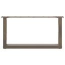 sofabordsben U-formet 2 stk. naturstål 60x(30-31) cm stål