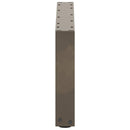 sofabordsben U-formet 2 stk. naturstål 60x(30-31) cm stål