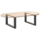 sofabordsben U-formet 2 stk. antracit 70x(30-31) cm stål