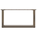 sofabordsben U-formet 2 stk. naturstål 70x(30-31) cm stål