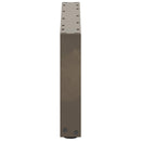 sofabordsben U-formet 2 stk. naturstål 70x(30-31) cm stål